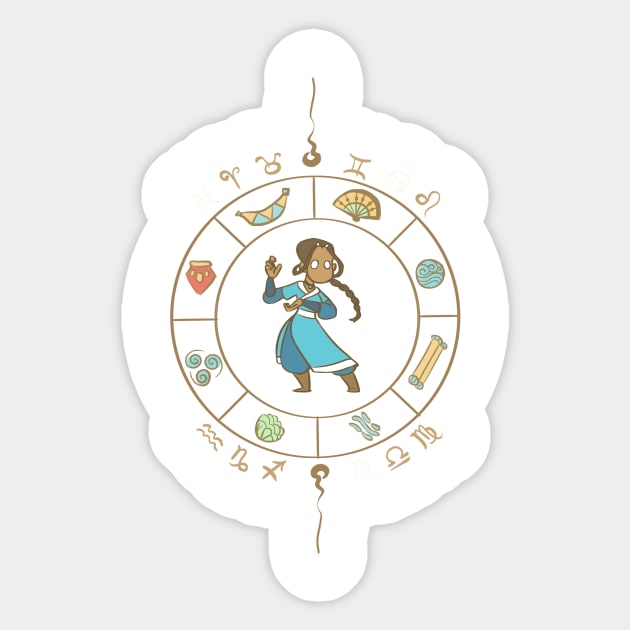 Astrolabe Katara Sticker by johannamation